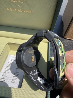 Swatch x A Bathing Ape BAPE Limited Edition Camouflage Analog
