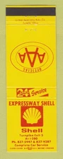 Matchbook Cover - Shell oil gas Expressway