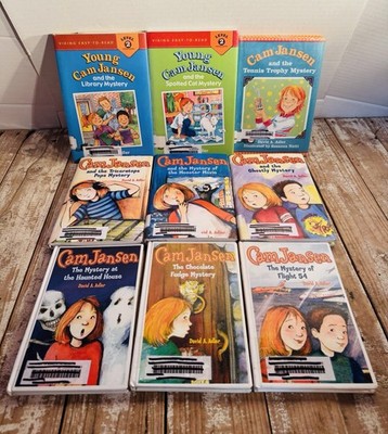 Cam Jansen By David Adler Lot of 9 Hardcover-  Juvenile Mystery- Ex Library
