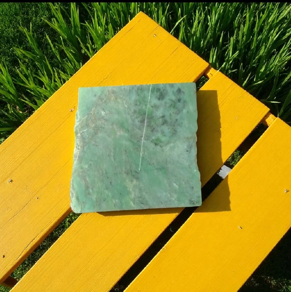 Nice Natural Rough Green Nephrite Jade Slab 1.69 lb - Image 4 of 4
