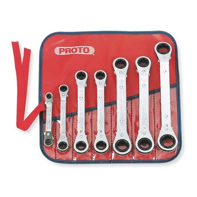 PROTO J1180MA Box End Wrench Set,Fll Plsh,Offset,Metrc 4LT82