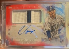 Luis Urias /25 RC Pink Auto Patch 2019 Topps Inception Rookie