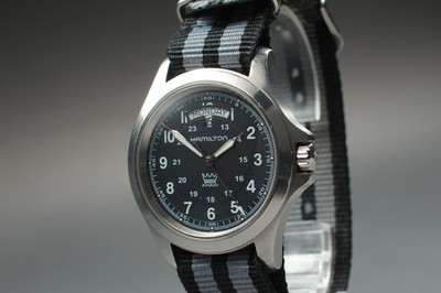 [Fast neuwertig] Hamilton Khaki Field H644510 42 mm schwarzes Zifferblatt...