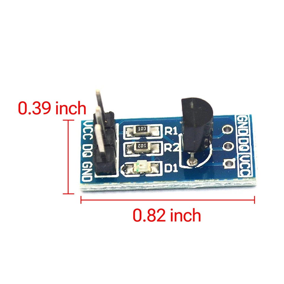 Módulo de temperatura DS18B20 1 cable - compatible con STM32, sensor electrónico hágalo usted mismo - Imagen 3 de 4