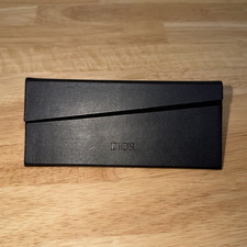 Dior Black Hard Eyeglasses Case for Glasses w/ Cloth Pouch  Authentication Card