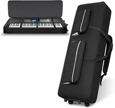 88Key Keyboard Case with Wheels & Adjustable Shoulder Straps&ndash; Padded Rolling Gig