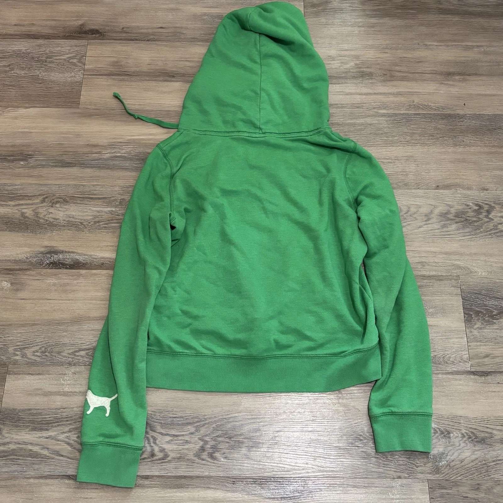 UNDERCOVER Felpa con cappuccio vintage ROSA Victoria’s Secret 2010 logo boxy crop taglia Large