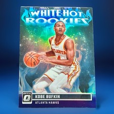Kobe Bufkin White Hot Rookies Purple Prizm 2023-24 Panini Donruss Optic #7