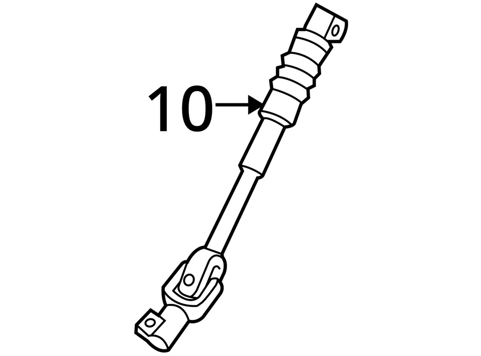 Eje de columna de dirección OEM 45203-60181 - Toyota 4Runner Lexus GX460 2010-2024 NUEVO Foto 4 de 4