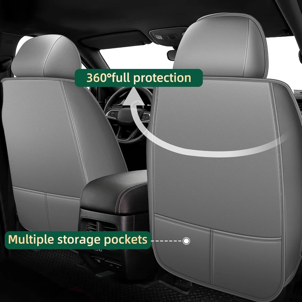 Car Seat Covers For Volvo S40 2004-2011 Faux Leather Full Set Cushions Pad Foto 2 de 4