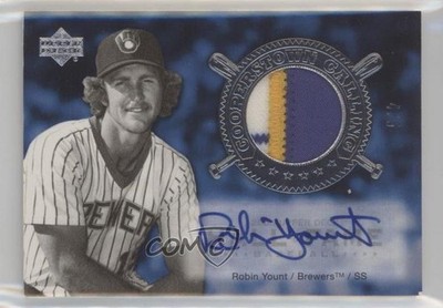 2005 Hall of Fame Cooperstown Calling Silver 4/5 Robin Yount Patch Auto HOF lu5
