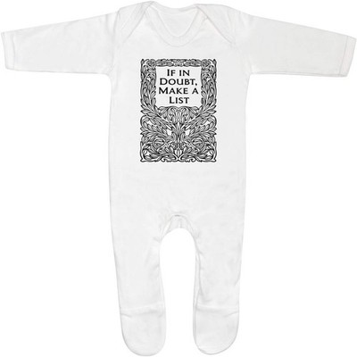Baby Strampler Jumpsuits / Schlafanzüge ''Deko Make A List'' (SS063921)
