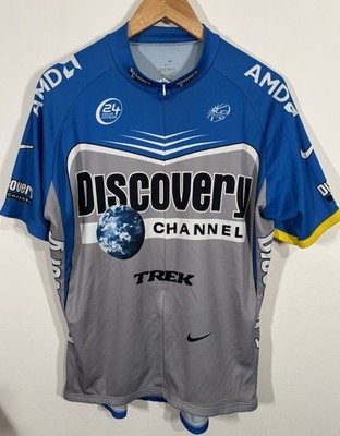 Nike Dri-Fit Discovery Channel Radtrikot Herren XXL 2XL Grau Made In Italy