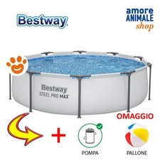 Bestway Piscine Hors Sol Ronde Steel Pro Max Ø305x76cm Avec Pompe Filtre 56406