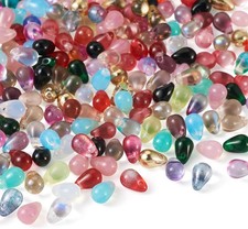 Teardrop Glass Beads, 350 Mixed Colors, 6.5x4.5mm for Jewelry Crafting
