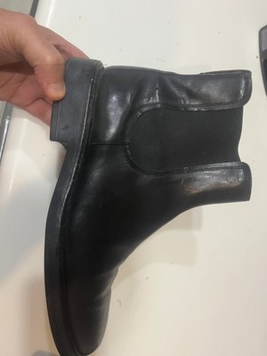 TOD'S Black Chelsea Boots Size 10.5 Rubber Sole