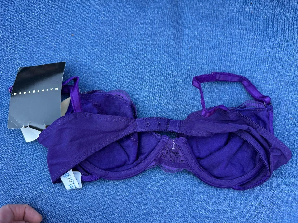 Vintage Maidenform Chantilly Lace Underwire Bra - Size 34 A New w/ tags - Image 3 of 4