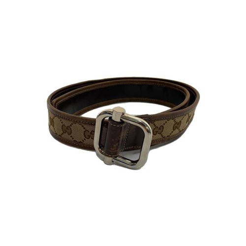 Used GUCCI◆Belt/Leather/BRW/Allover pattern/Men's/163501