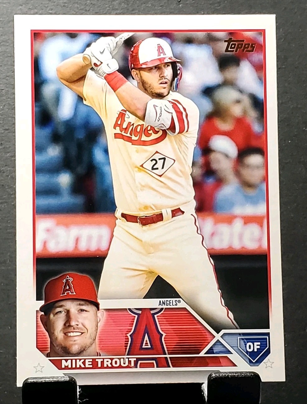 2023 Topps #27 Mike Trout ANGELS baseball card⚾️NM/MT