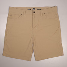 Prana Brion II Shorts Beige Hiking Outdoor Climbing Standard Fit Mens 38 x 9