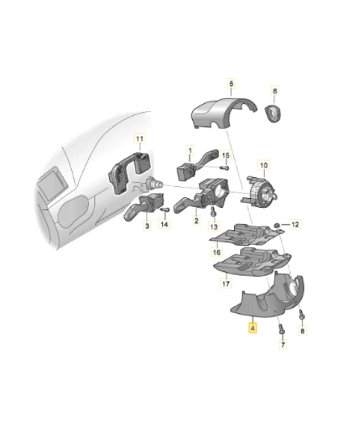 Genuine Audi A4 [8E] Cab [8H] A6 [4F] - Retrofit Cruise Control Kit & Lower Trim - Image 4 of 4