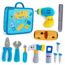 My 1st Toolbox Playset, Baby Tool Set for 1 Year Old, Pretend Play