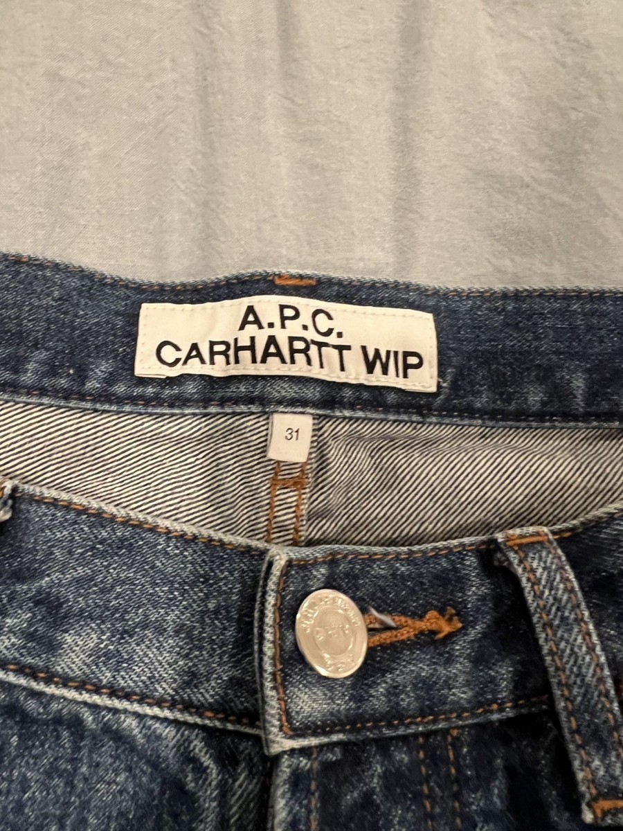 APC x Carhartt WIP Women's Jeans Button Front Denim Collab | eBay