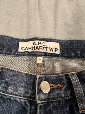 APC x Carhartt WIP Women's Jeans Button Front Denim Collab | eBay