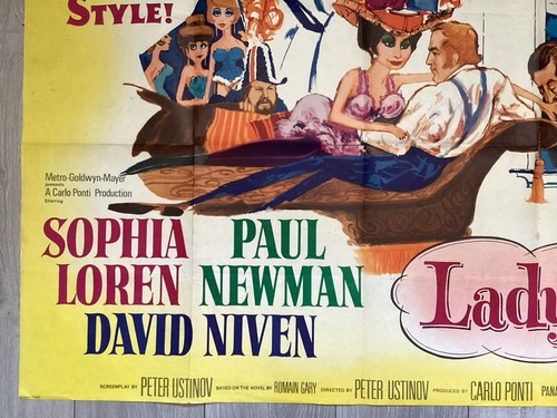 LADY L,  QUAD POSTER,  1965,  SOPHIA LOREN, PAUL NEWMAN, DAVID NIVEN.  - Bild 5 von 6