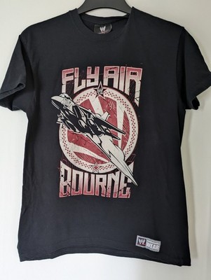 WWE Evan Bourne Fly Air Bourne schwarzes T-Shirt Größe Small