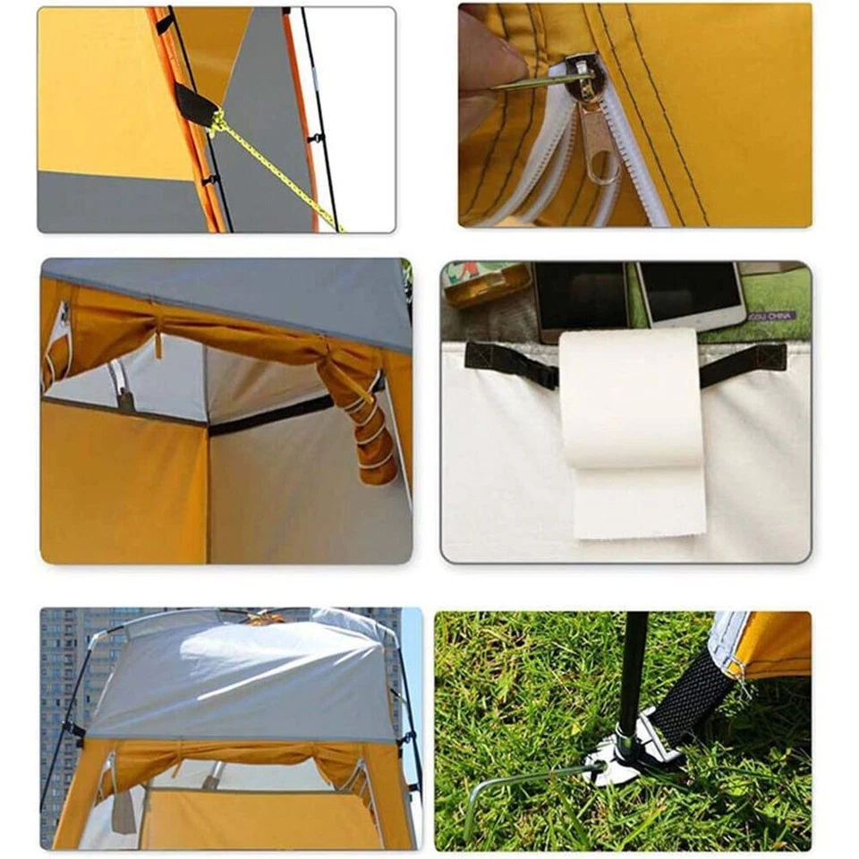 Portable Outdoor Instant Pop Up Tent Privacy Camping Shower Toilet Changing Room - Image 3 of 4