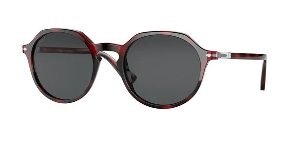 Gafas de sol unisex PERSOL PO3255S 1100B1 cuadradas rojas gris oscuro 51 mm Foto 2 de 2