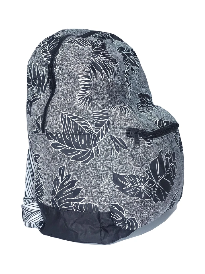 Volcom Rucksack Faltrucksack Falttasche M schwarz faltbar Leaf Me Alone Shopper - Bild 2 von 3