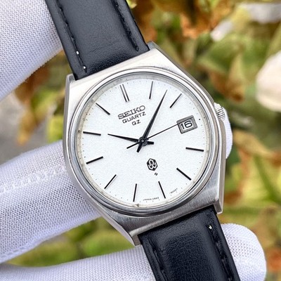 Vintage Seiko QZ JDM Snowflake Textured Dial Japan Men's Quartz