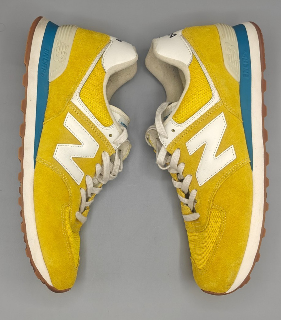 New Balance Mens 574 V2 ML574HB2 Yellow Casual Shoes Sneakers Size 12 D thumbnail 5