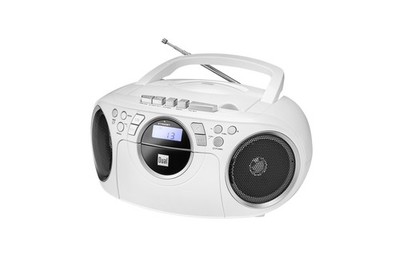 Dual P 70 portable CD-Boombox mit Radio und Kassette - Weiß