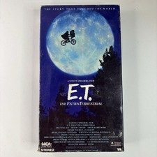 E.T. The Extra-Terrestrial VHS, 1988, Rare Green And Black Tape
