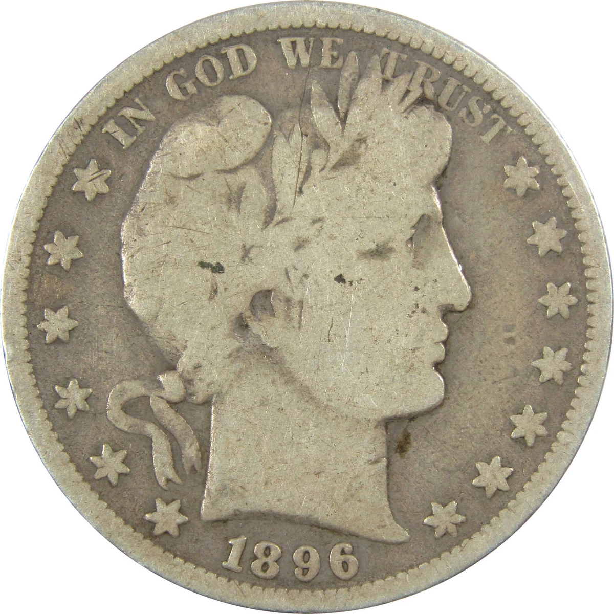 B*k様 アメリカ　バーバークォーター　1896S 大特年　発行数18.8万枚 1896 Year Barber Half Dollars (1892-1915) for sale | eBay