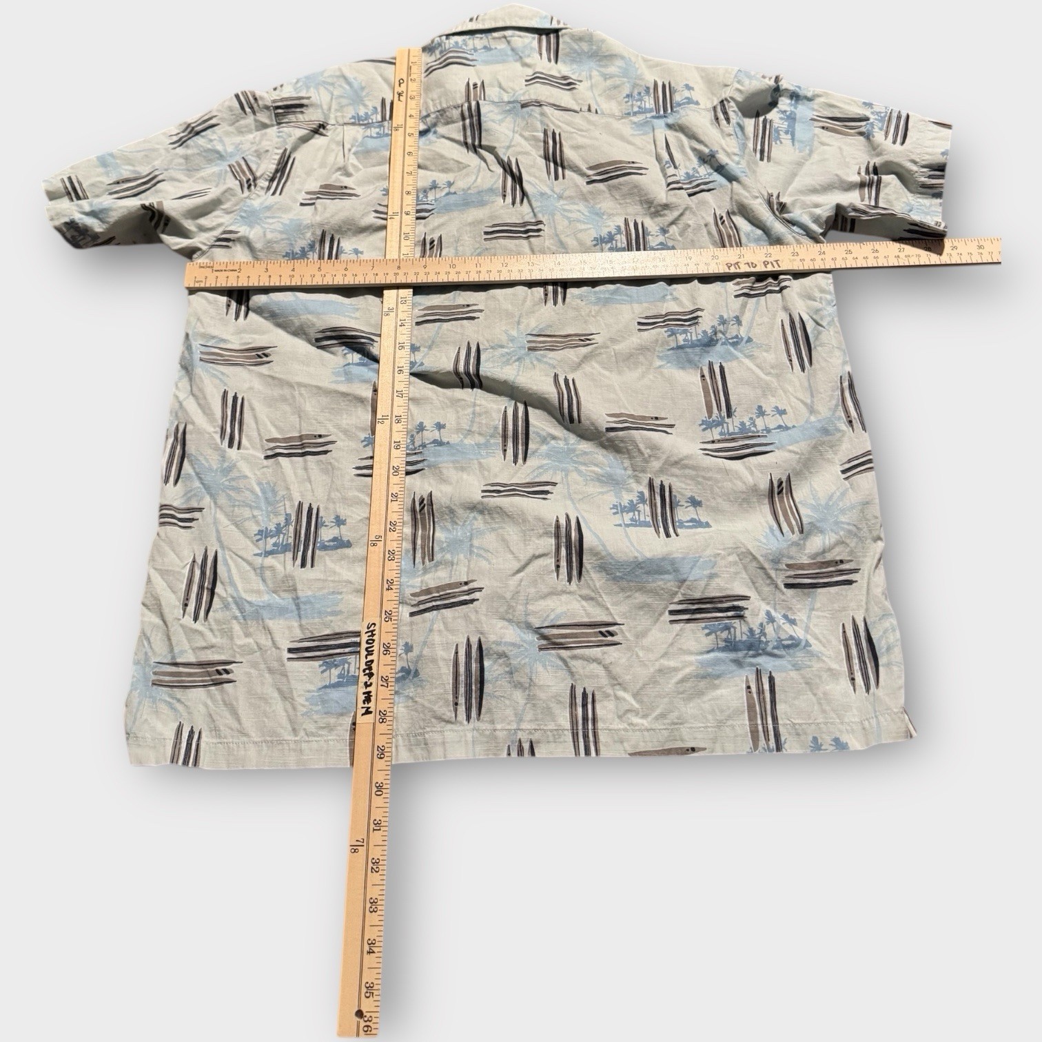 Columbia Men's Large XCO Shirt Short Sleeve Button Up Hawaiian Aloha Dress Shirt image 2