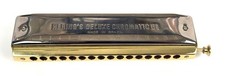 HERING DELUXE CHROMATIC 64 Harmonica 16-Hole   Good Condition