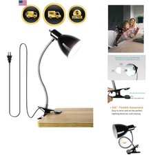 Desk lamp Eye-Caring Table Lamps, 360 Rotation Gooseneck Clip on Lamp Reading...