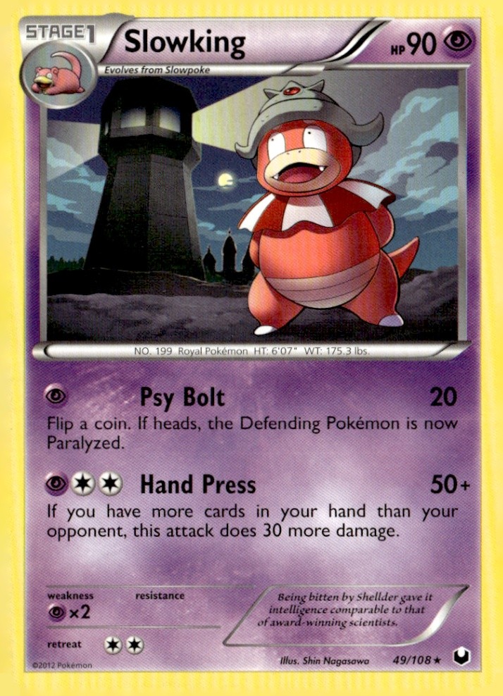 Slowking Rare Dark Explorers 49/108 Pokémon TCG