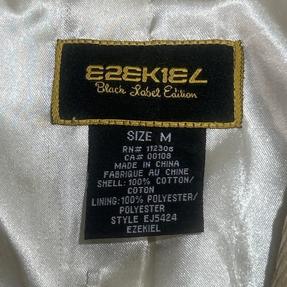 Ezekiel Black Label Edition Mens Beige Corduroy Blazer 100% Cotton Sz. Medium - Image 4 of 4