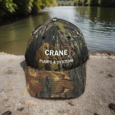 Crane Pumps & Systems Real Camo Camouflage Hunting Baseball Hat
