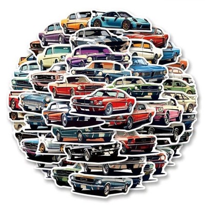 25 Pcs Vintage Classic Vinyl Stickers,Waterproof,Phones, Bottles,Walls