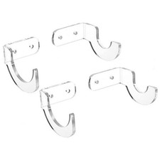 Set of 2 Baseball Bat Wall Mounts Sleek Design for Horizontal Bat Storage