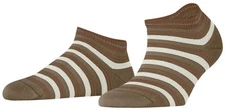 Falke Womens Smart Stripe Sneaker Socks - Nude Beige