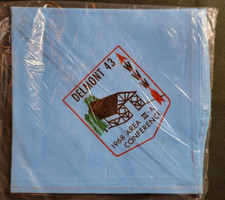 1968 Area III-A OA Conference Neckerchief, Delmont Lodge 43 Host (NEW)