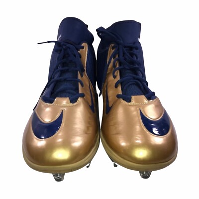 NWOT Nike Football Color Cleats NWOT Nike Superbad Pro Lunarlon Gold Blue Football Player  main image 3