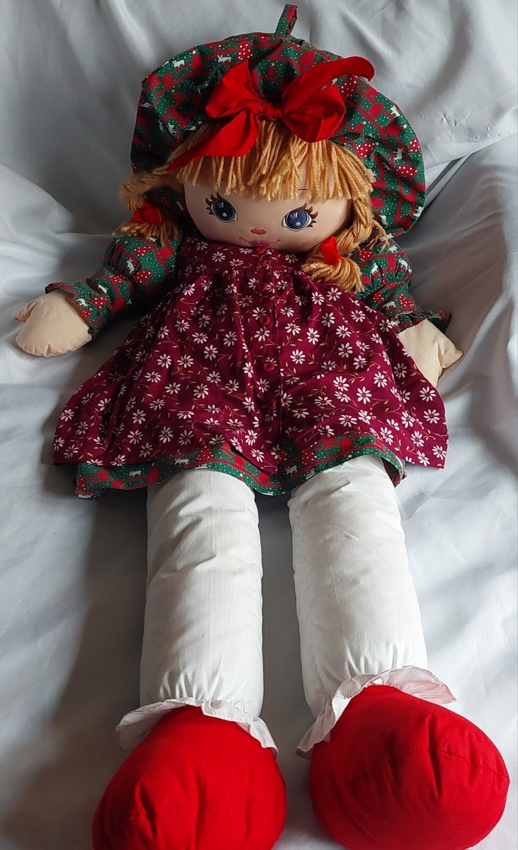 Vintage Sweetie Mine Jumbo Doll Soft Christmas Holiday 1995 48